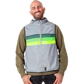 سترة GOFLUO North العاكسة - سترة بغطاء رأس أنيقة عالية الوضوح مع جيوب وسحاب في اتجاهين in Kuwait