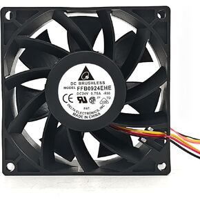 Delta FFB0924EHE F00 92mm x 92mm x 38mm DC 24V 0.45A Dual Ball Bearing 3-Pin B2 PWM Cooling Fan for Server/Industrial Cabinet 3pin-B2 Inverter Fan in Saudi Arabia