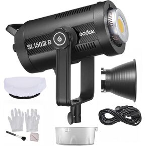 Godox SL150IIIBi Studio LED Video Light 160W High Power Photography Light 2800K-6500K Dimmable 9 FX تأثيرات الإضاءة CRI96 TLCI97 Bowens Mount APP التحكم عن بعد لاستوديو المنزل البث المباشر in Saudi Arabia