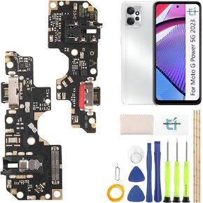منفذ شحن USB لموتورولا موتو جي باور 2023 5G موصل قاعدة بديل لـ G Power 2023 5G XT2311 أجزاء إصلاح لوحة قاعدة الشاحن in Kuwait
