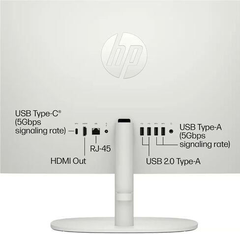 كمبيوتر مكتبي HP الكل في واحد، Windows 11 Pro، 32 جيجا DDR4، 1 تيرابايت SSD، Intel Celeron J4025، 21.5 بوصة FHD مضاد للتوهج، WiFi 6، كمبيوتر منزلي، لوحة مفاتيح وماوس سلكي، أجهزة كمبيوتر الكل في واحد، مع ملحقات in Saudi Arabia