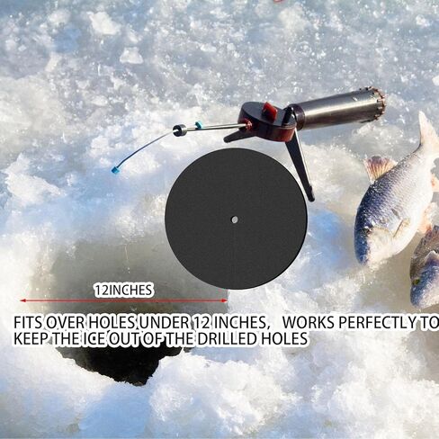 6 Pcs Ice Fishing Hole Covers 12 Inch Insulator Accessories Insulated Ice Tip Ups Hole Cover Lid for Winter Fish Houses Equipment in Kuwait
