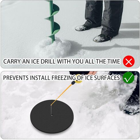 6 Pcs Ice Fishing Hole Covers 12 Inch Insulator Accessories Insulated Ice Tip Ups Hole Cover Lid for Winter Fish Houses Equipment in Kuwait