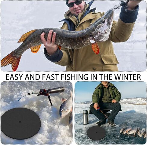 6 Pcs Ice Fishing Hole Covers 12 Inch Insulator Accessories Insulated Ice Tip Ups Hole Cover Lid for Winter Fish Houses Equipment in Kuwait