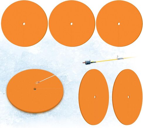 6 PCS Ice Fishing Hole يغطي 12 بوصة إكسسوارات الصيد العازل المعزول ترفع ثقب الغطاء غطاء ثقب للمنازل الشتوية المعدات in Saudi Arabia