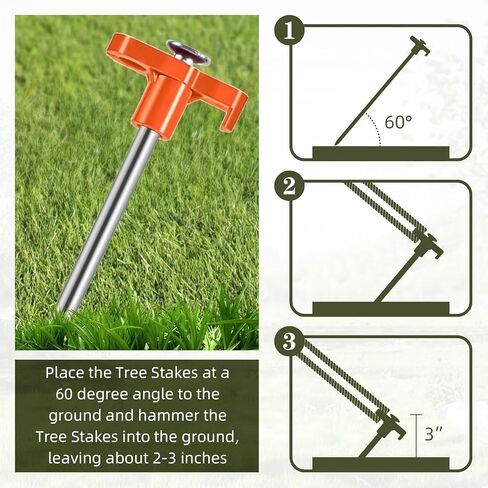 4PCS Camping Tents Stakes Heavy Duty, 7.1Inch Metal Tent Pegs for Camping Garden Hiking Beach Sand, T-Shaped Ground Stakes Spikes for Outdoor, Orange in Saudi Arabia