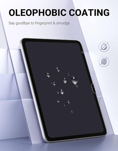 واقي شاشة MoKo مكون من قطعتين لجهاز iPad الجيل الحادي عشر (A16) 11 بوصة 2025، iPad الجيل العاشر 10.9 بوصة 2022، طبقة زجاجية مقواة بحافة مستديرة مضادة للخدش مع صلابة 9H وحساسية قوية، شفاف in Saudi Arabia