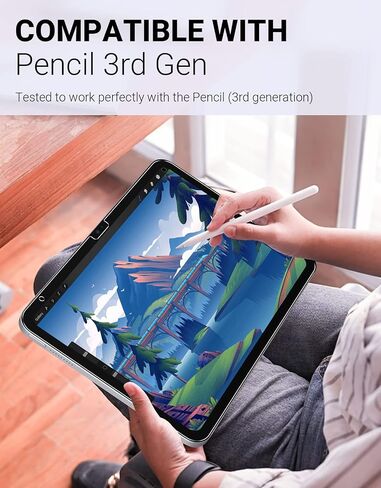 واقي شاشة MoKo مكون من قطعتين لجهاز iPad الجيل الحادي عشر (A16) 11 بوصة 2025، iPad الجيل العاشر 10.9 بوصة 2022، طبقة زجاجية مقواة بحافة مستديرة مضادة للخدش مع صلابة 9H وحساسية قوية، شفاف in Saudi Arabia