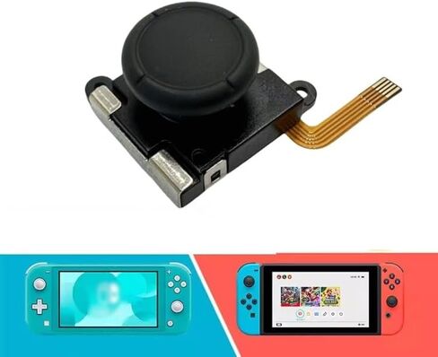 For Nintendo Switch/Lite/OLED TMR Upgraded Hall Joystick No Drifting Electromagnetic Stick(Black) in Saudi Arabia