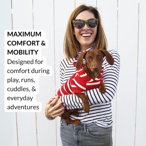 DJANGO Dog Hoodie - Soft, Stretchy, & Cozy Sweatshirts for Dogs - Black Winter Dog Sweaters for Dachshunds and Small Dogs - Machine Washable Hoodie for Dogs with Elastic Waistband and Harness Hole in Kuwait