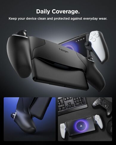 حافظة Spigen رفيعة ومتينة Armor Pro مصممة لحقيبة PlayStation Portal - أسود in Saudi Arabia