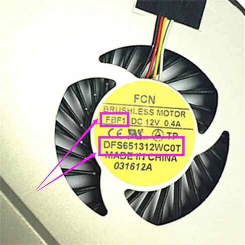 1pcs CPU Cooling Fan for CA27 CA24 ca-24-t FCN FBF1 DFS651312WCOT Cooler Fans Heatsink Radiator in Saudi Arabia