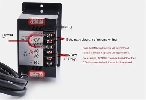 6IK250RGN-CF 250 واط 220 فولت تيار متردد، محرك حثي للتحكم في سرعة التروس، للأمام والخلف، سرعة قابلة للتعديل + وحدة تحكم في السرعة (45 دورة في الدقيقة) in Kuwait