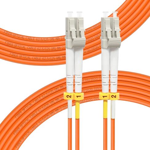 FLYPROFiber- 10M/33ft OM1 LC to LC Fiber Patch Cable, Length Options: 0.2m-100m, 1GB Duplex 62.5/125um Multimode Fiber Optic Cable Cord LSZH 10Meter(33ft) in Saudi Arabia