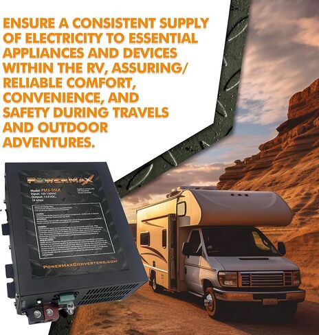 PowerMax POWER CONVERTER - PM3 -15 12 VOLT DC 15 AMP Converter - 3 STAGE Automatic Smart Battery Charger | 13.2V DC, 13.6V DC, 14.4V DC in Saudi Arabia
