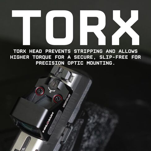 مجموعة مسامير صناعة الأسلحة Monstrum #6-48 | طول 6 مم و8 مم و10 مم برأس قياسي ومسطح مع رأس Torx T10 | متوافق مع Ruger 10/22 وأجهزة استقبال البندقية الشائعة الأخرى in Saudi Arabia
