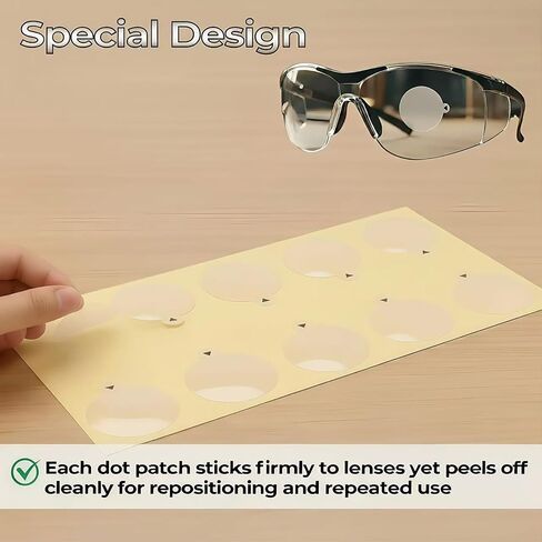 Shooting & Hunting Glasses Patches - 120 Pack 20mm Semi-Transparent Dots to Fix Cross Eye Dominance, Improve Aim & Maintain Peripheral Vision for Target Practice, Archery & Hunting in Saudi Arabia