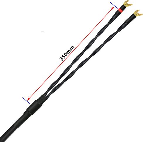 WORLDS BEST CABLES 8 Foot - Canare 4S11 – Audiophile Grade - HiFi Star-Quad Single Speaker Cable for Center Channel with Eminence Gold Banana & Spade Connectors in Saudi Arabia