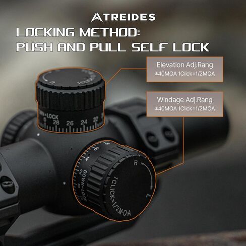 ATREIDES Dune 1-8X24 SFP نطاق البندقية، 30 مم أنبوب الصيد Riflescope مع 20 مم نطاق السكك الحديدية جبل in Kuwait