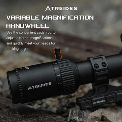 ATREIDES Dune 1-8X24 SFP نطاق البندقية، 30 مم أنبوب الصيد Riflescope مع 20 مم نطاق السكك الحديدية جبل in Kuwait