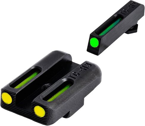 TruGlo الألياف البصرية مسدس غلوك مسدس الليزر البصر الملحقات مع نظام التصويب TRIDOT، الجبهة الخضراء والخلفية الصفراء (2 حزمة) in Kuwait