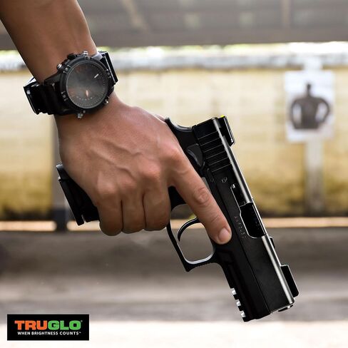 TruGlo الألياف البصرية مسدس غلوك مسدس الليزر البصر الملحقات مع نظام التصويب TRIDOT، الجبهة الخضراء والخلفية الصفراء (2 حزمة) in Kuwait
