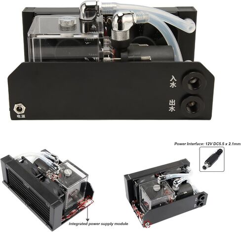 Water Cooling Pump Dual Enlarged Liquid Cooling Fan Aqueous Cooling Liquid Cooling System Water Water Cooling Pump D5, e9s1m2gthk in Saudi Arabia