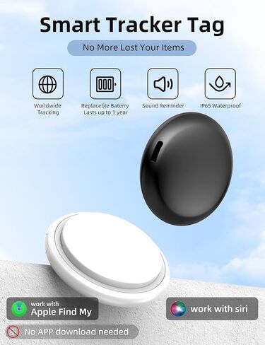 Air Tracker Tags 4 Pack, Bluetooth Tracker Smart Tag, Key Finder Locator with Sound Works with Apple Find My (iOS Only), Item Finders for Luggage Wallet Bags Suitcases, Waterproof Tracking Tags Device in Saudi Arabia
