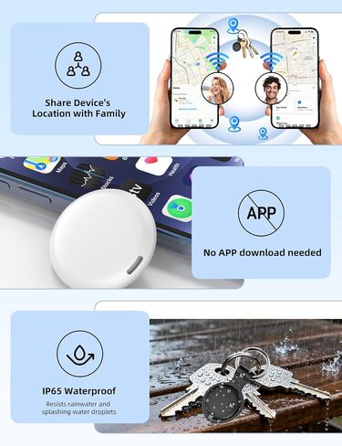 Air Tracker Tags 4 Pack, Bluetooth Tracker Smart Tag, Key Finder Locator with Sound Works with Apple Find My (iOS Only), Item Finders for Luggage Wallet Bags Suitcases, Waterproof Tracking Tags Device in Saudi Arabia