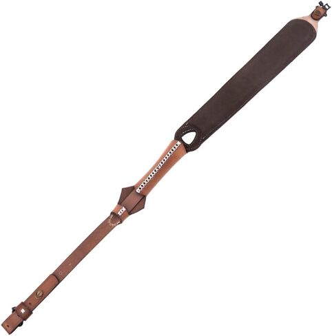 Leather Rifle Sling Two Point Sling with QD Sling Swivel Adjustable Rifle Sling Strap with Chicago Screws, Comfortable Padded, Length Adjustable Shoulder Strap for Carring in Saudi Arabia