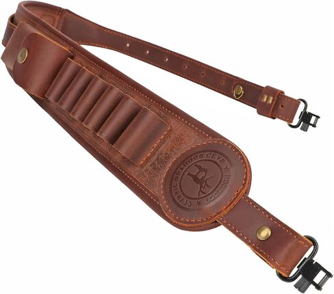 Tourbon Shotgun 12 Gauge Ammo Shell Holder Bandolier Gun Shoulder Strap Sling (Swivels Type 1) in Saudi Arabia