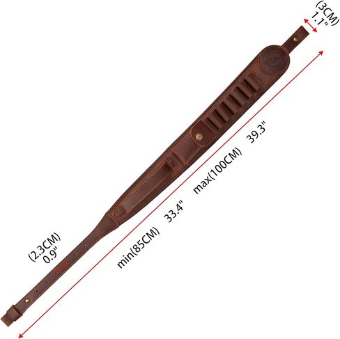 Tourbon Shotgun 12 Gauge Ammo Shell Holder Bandolier Gun Shoulder Strap Sling (Swivels Type 1) in Saudi Arabia