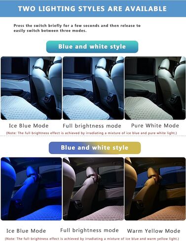 Car Reading Light for Skoda Octavia Superb Rapid Rapid Spaceback Fabia Scala, LED Interior Ceiling Roof Lights, Magnetic Rechargeable USB Trunk Lamp Portable Car Interior Atmosphere Light in Kuwait