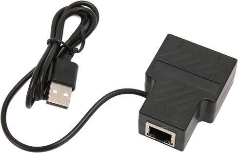 محول فاصل إيثرنت Ciciglow من 1 إلى 2، نقل عالي السرعة 100 ميجابت في الثانية، توصيل وتشغيل موصل شبكة LAN لـ Cat5 Cat5e Cat6 Cat7 Cat8، متوافق مع أجهزة الكمبيوتر وأجهزة الكمبيوتر المحمولة وأجهزة التوجيه، in Kuwait