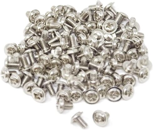 100PCS M3x5 Round Head PC Mounting Computer Screws Silver Computer Case Fixed Motherboard Screw in Saudi Arabia