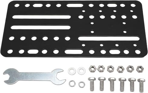 CHICIRIS USB Handbrake Mount Plate Durable Bracket for SIM Racing Shifter for PC Gaming for Racing Enthusiasts Stainless Steel Black in Saudi Arabia