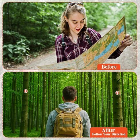 48PCS Reflective Trail Markers Bright Trail Signs Lightweight Glow Trail Arrows Markers for Tree Marking Reflector Camping Hunting Hiking and More, Red in Saudi Arabia