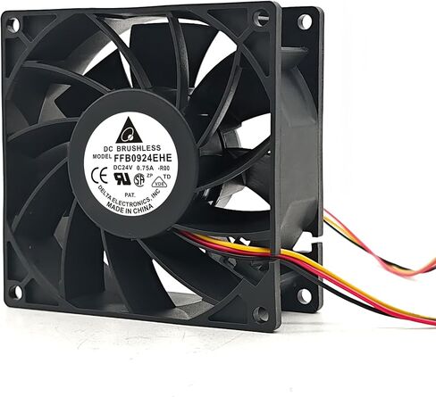Delta FFB0924EHE F00 92mm x 92mm x 38mm DC 24V 0.45A Dual Ball Bearing 3-Pin B2 PWM Cooling Fan for Server/Industrial Cabinet 3pin-B2 Inverter Fan in Saudi Arabia