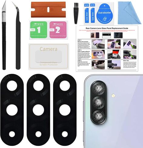 3 Pack Back Camera Lens Glass Replacement Kit Compatible with Galaxy A36, with Tools & Instruction in Saudi Arabia