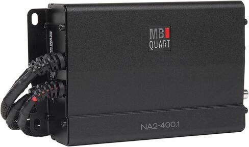 طقم مضخم صوت MB Quart 400 وات مع مضخم صوت مزدوج 10 بوصة 4 أوم ومضخم صوت من الفئة D لـ Polaris RZR Pro XP Pro R Turbo R MBQRP-SUB-1، أسود in Kuwait