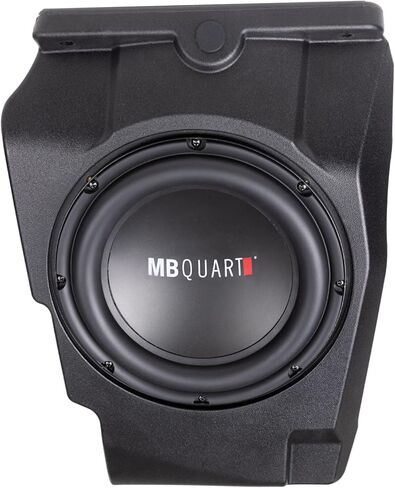 طقم مضخم صوت MB Quart 400 وات مع مضخم صوت مزدوج 10 بوصة 4 أوم ومضخم صوت من الفئة D لـ Polaris RZR Pro XP Pro R Turbo R MBQRP-SUB-1، أسود in Kuwait