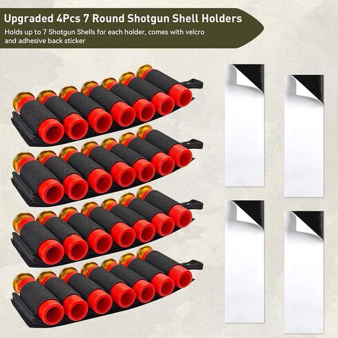 حامل شل البندقية لمقياس 12 و20 مقياس - JulyTek 60 جولة تكتيكية Shotshell Bandolier قابل للتعديل مع 2PCS 7 حوامل شل مستديرة للصيد في الهواء الطلق in Saudi Arabia