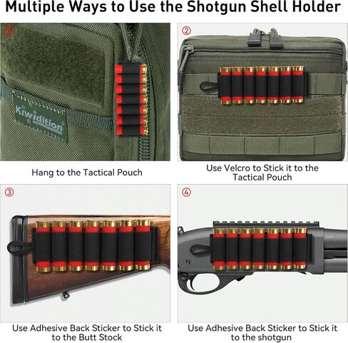 حامل شل البندقية لمقياس 12 و20 مقياس - JulyTek 60 جولة تكتيكية Shotshell Bandolier قابل للتعديل مع 2PCS 7 حوامل شل مستديرة للصيد في الهواء الطلق in Saudi Arabia
