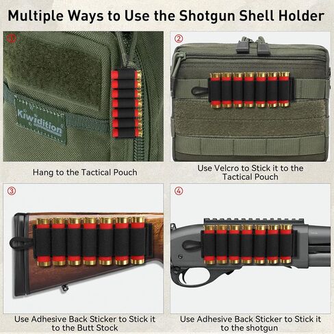 حامل شل البندقية لمقياس 12 و20 مقياس - JulyTek 60 جولة تكتيكية Shotshell Bandolier قابل للتعديل مع 2PCS 7 حوامل شل مستديرة للصيد في الهواء الطلق in Saudi Arabia