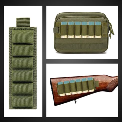 المعدات المتنقلة التكتيكية بندقية قذيفة حقيبة MOLLE التكتيكية 25 طلقة Shotshell الحقيبة حامل المدمجة طوي بندقية إعادة تحميل. بندقية الذخيرة إعادة تحميل الحقيبة الوصول السريع لمدة 12 مقياس / 20G in Kuwait