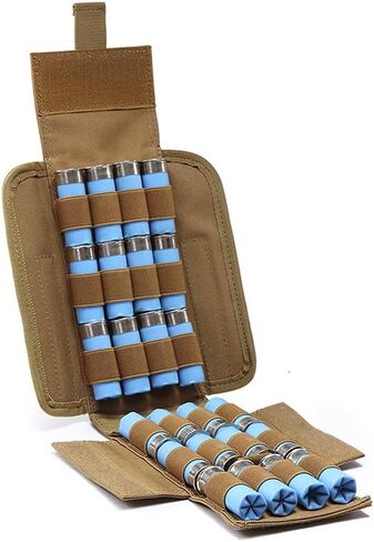 المعدات المتنقلة التكتيكية بندقية قذيفة حقيبة MOLLE التكتيكية 25 طلقة Shotshell الحقيبة حامل المدمجة طوي بندقية إعادة تحميل. بندقية الذخيرة إعادة تحميل الحقيبة الوصول السريع لمدة 12 مقياس / 20G in Kuwait