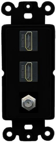 Coax 2 HDMI Wall Plate-Rocker Brown/Brown in Saudi Arabia