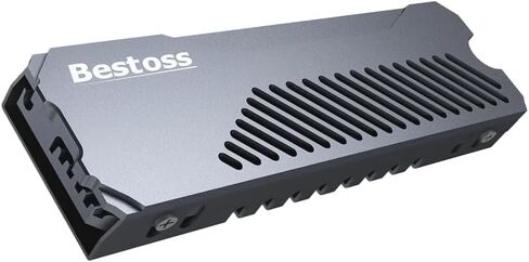 مبرد M.2 Heatsink Cooler 2280 SSD، مبدد حراري لـ 2280 NVMe مع وسادة سيليكون حرارية، تبديد حراري ثلاثي الجوانب لـ M.2 2280 SSD/PC/PS5 SSD مع مبدد حراري، سبائك الألومنيوم، أبيض in Kuwait