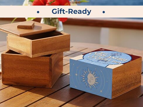 BSIRI Treasure Riddle Box- Secret Puzzle with Hidden Compartments, Ideal Money Box, Stash Box, Jewelry Box, 3D Puzzle Lock Box, Gift Card, and Rustic Home Decor in Kuwait