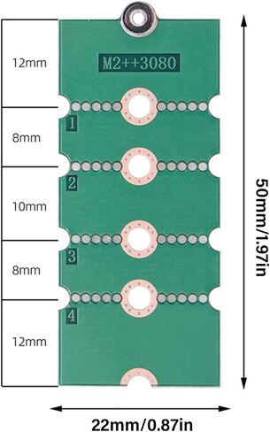 SSD Solid States Drives 2230 2242 2260 to 2280 Extension Bracket Card Transfer Adapter Board Risers Convert SSD Mounting Kit in Saudi Arabia